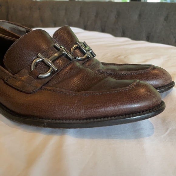 Salvatore Ferragamo size 10 D brown dress shoes main image 7